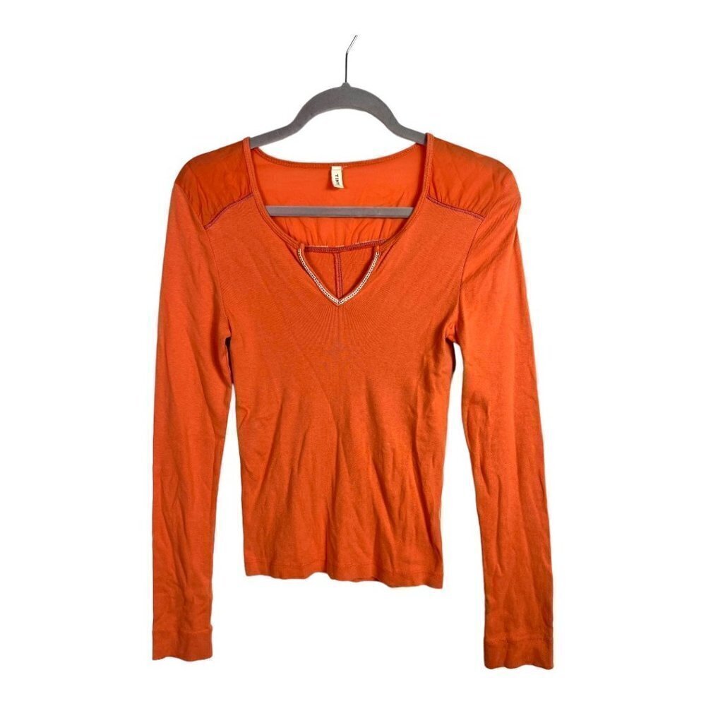 Anthropologie tiny orange top